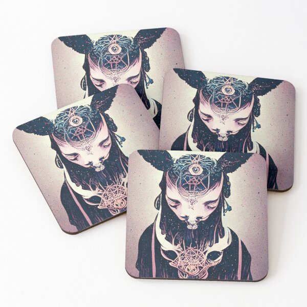 Item preview, Third Eye Goat Pirate Samurai  Tecno Noir Cyber Punk Demon Hunter designed and sold by esotericorigins.