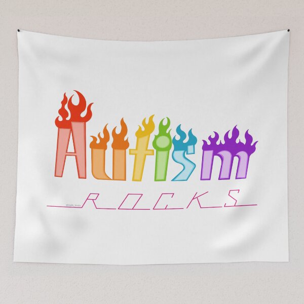 Item preview, "Autism Rocks" (Thrasher-Inspired) designed and sold by TrainBirds.
