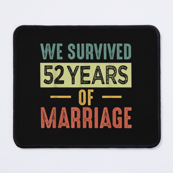 Item preview, We Survived 52 Years Of Marriage Couple 52nd Anniversary designed and sold by dolsy-store.