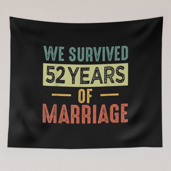 Item preview, We Survived 52 Years Of Marriage Couple 52nd Anniversary designed and sold by dolsy-store.