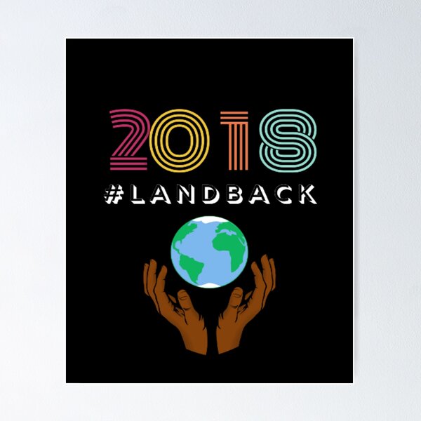 Item preview, Colorful Landback | Dark Background designed and sold by embaarc.