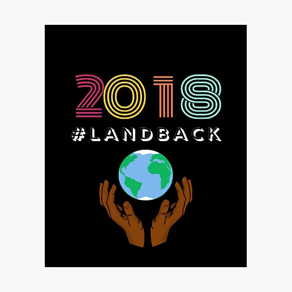 Item preview, Colorful Landback | Dark Background designed and sold by embaarc.