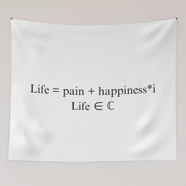 Item preview, Funny life is complex math meme. designed and sold by Emperors-Shop.