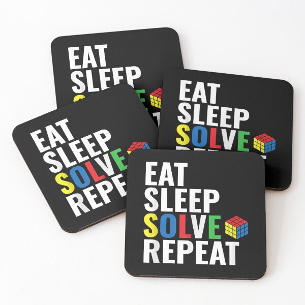 Item preview, Eat Sleep Solve Repeat Speed Cubing Puzzle Cube designed and sold by ArcanWilkinson.