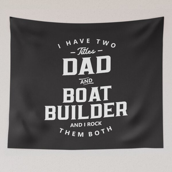 Item preview, Dad and Boat Builder Funny Job Title Profession Birthday Worker designed and sold by cidolopez.