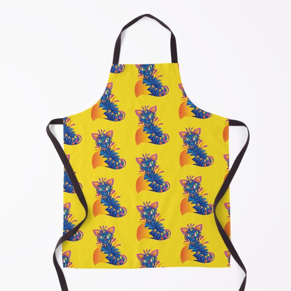Item preview, Dark Cat pattern ALEBRIJE MEXICAN art yellow designed and sold by Valery´s art.