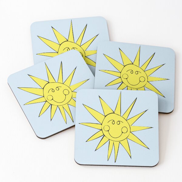 Item preview, Big Happy Smiling Yellow Sunshine Cartoon Illustration designed and sold by AngelDawnDesign.
