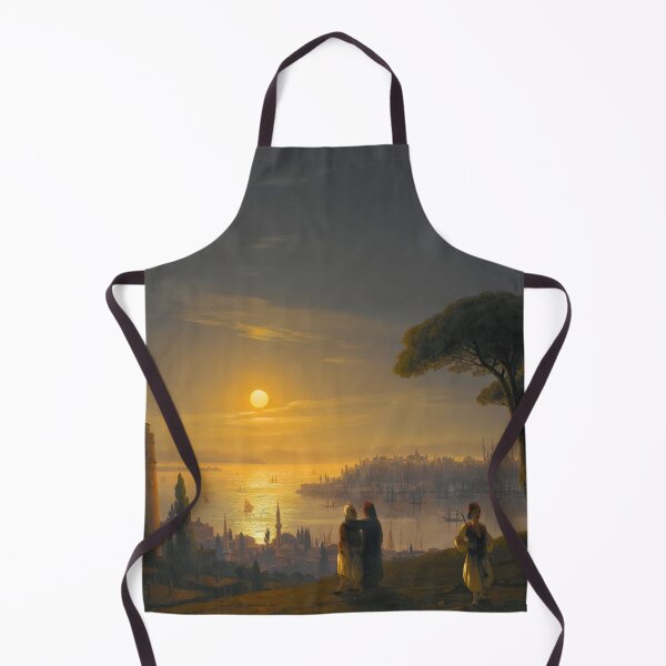 Item preview, The Galata Tower By Moonlight - Ivan Konstantinovich Aivazovsky designed and sold by TeeARTHY.