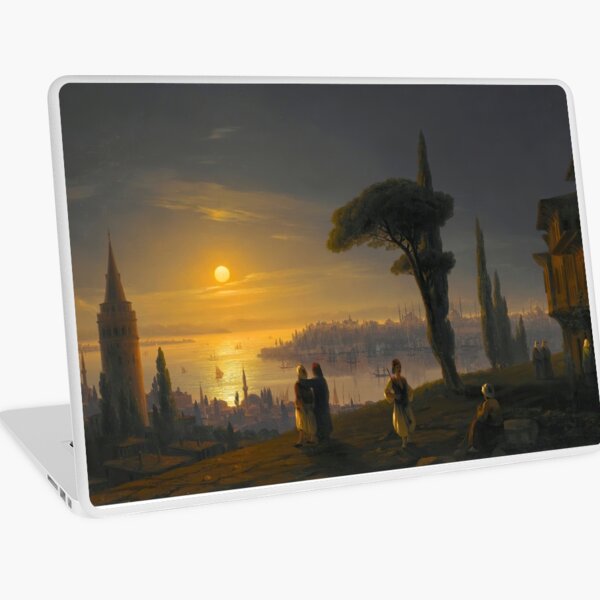Item preview, La tour de Galata au clair de lune - Ivan Konstantinovitch Aivazovsky designed and sold by TeeARTHY.