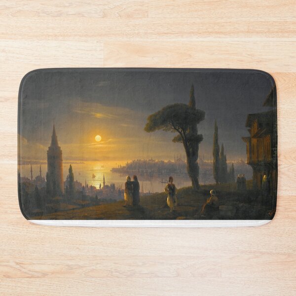 Item preview, The Galata Tower By Moonlight - Ivan Konstantinovich Aivazovsky  designed and sold by TeeARTHY.
