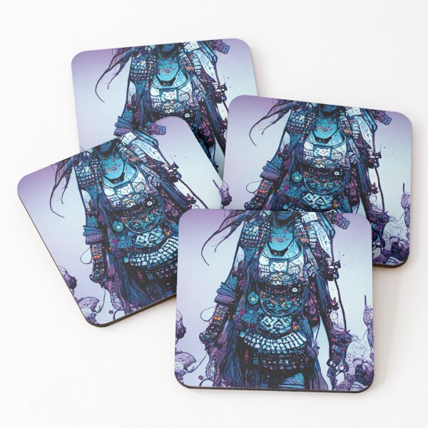 Item preview, Fantasy Pirate Samurai  Tecno Noir Cyber Punk Demon Hunter designed and sold by esotericorigins.