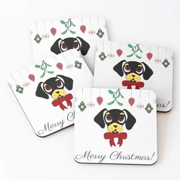 Artikelvorschau, Weihnachtsdackel entworfen und verkauft von PaintedbyCarol.