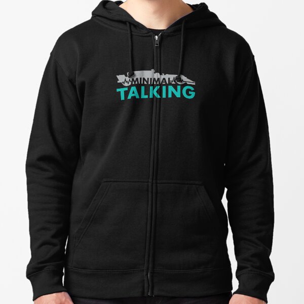 Minimal Talking Zipped Hoodie