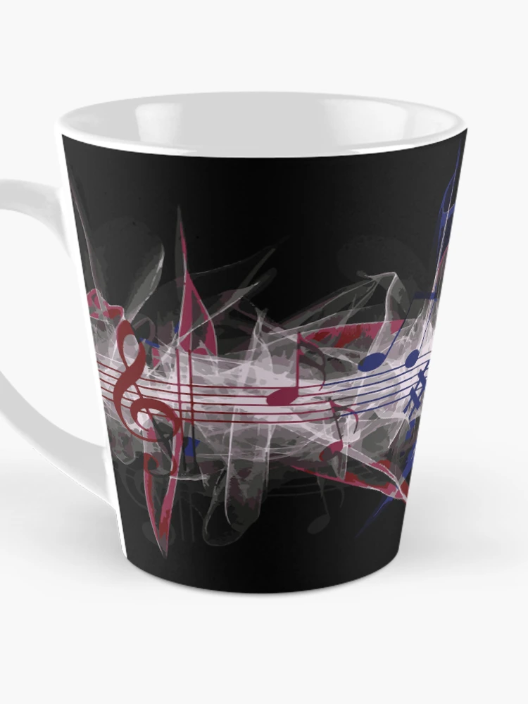 Thumbnail 3 of 4, Coffee Mug, Colorful Music Pattern designed and sold by Rell1970.