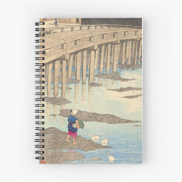 Item preview, The Gion bridge in Hondo in Amakusa by Kawase Hasui designed and sold by Vintage Wall Art.