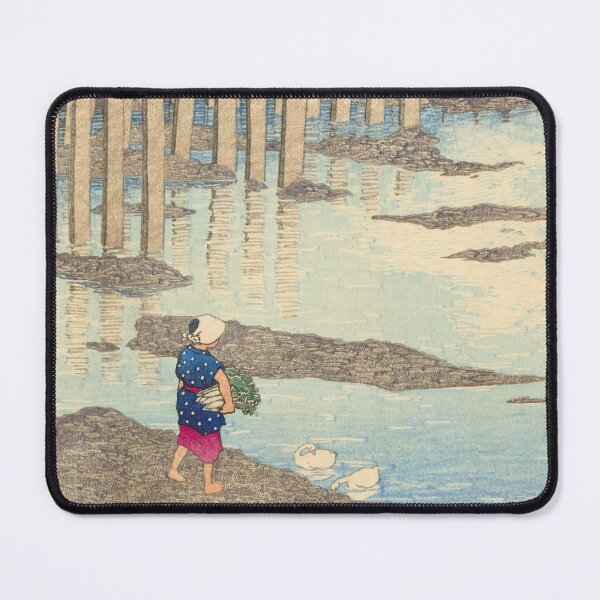 Item preview, The Gion bridge in Hondo in Amakusa by Kawase Hasui designed and sold by Vintage Wall Art.