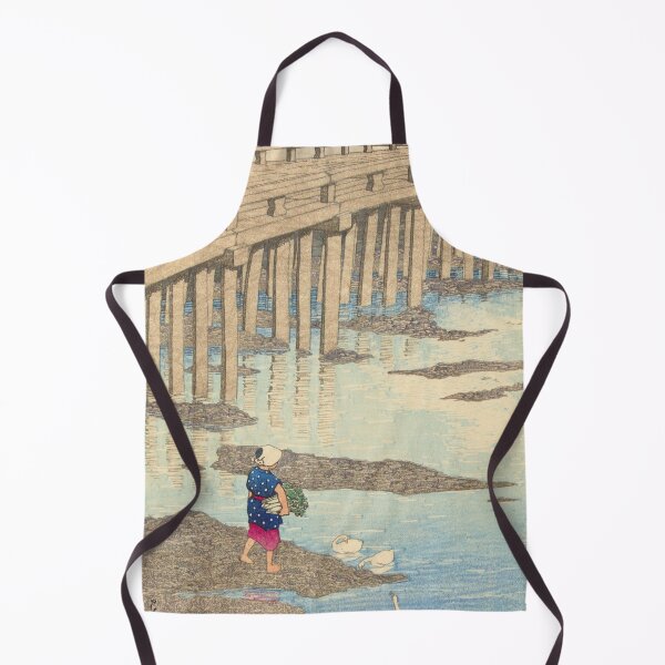 Item preview, The Gion bridge in Hondo in Amakusa by Kawase Hasui designed and sold by Vintage Wall Art.