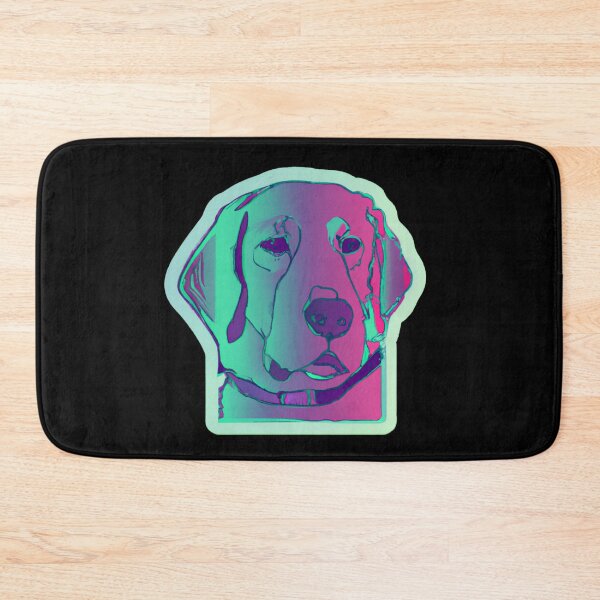 Item preview, 80s Labrador Dog Synthwave Design 01 designed and sold by RoughShirts.