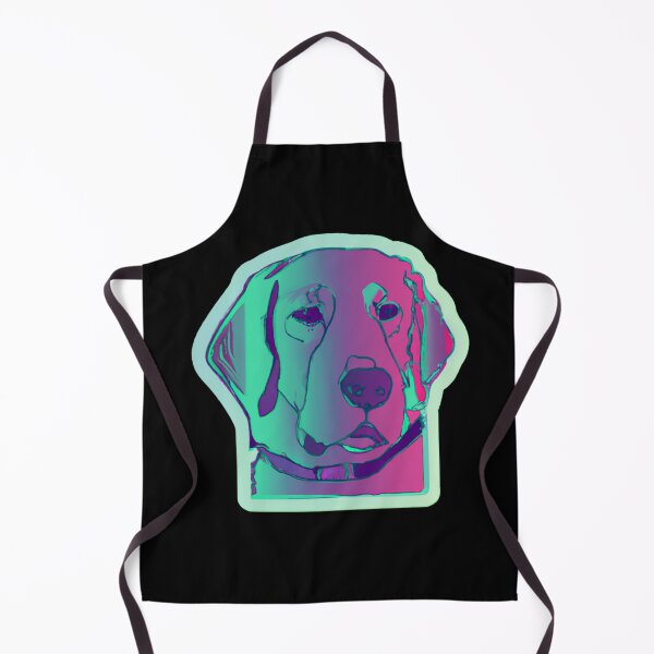 Item preview, 80s Labrador Dog Synthwave Design 01 designed and sold by RoughShirts.