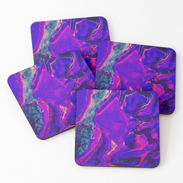 Item preview, Psychedelic Dark Fluorescent Pink & Purple Colors | Trippy Liquid Art | Trippy Art | Stoked Up Art designed and sold by StokedUpArt.