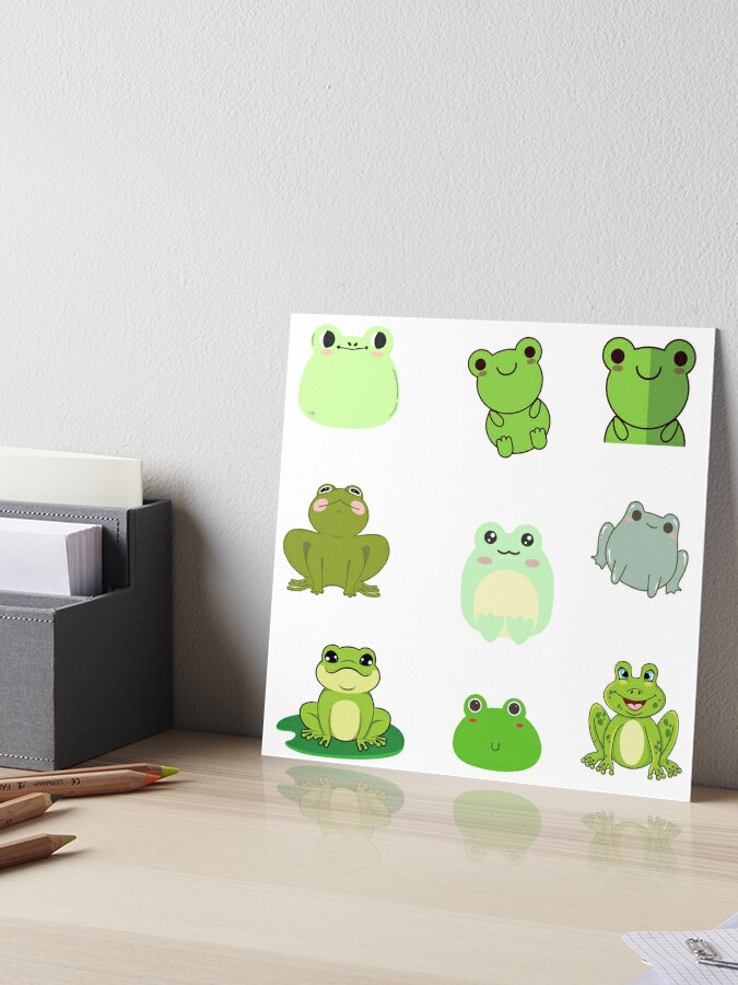 Cute and funny kawaii colorful cartoon gamer frog gift ideas for frog  lovers, gamers, adults, kids/children Greeting Card for Sale by haRexia