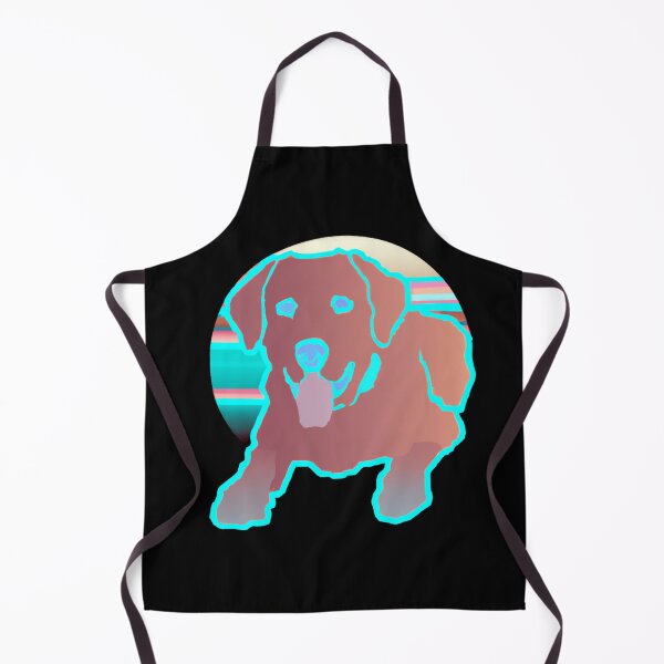 Item preview, 80s Labrador Dog Synthwave Design 02 designed and sold by RoughShirts.