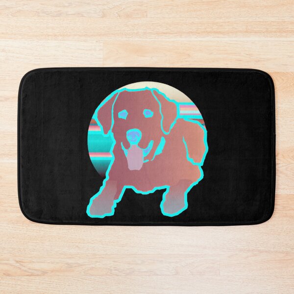Item preview, 80s Labrador Dog Synthwave Design 02 designed and sold by RoughShirts.