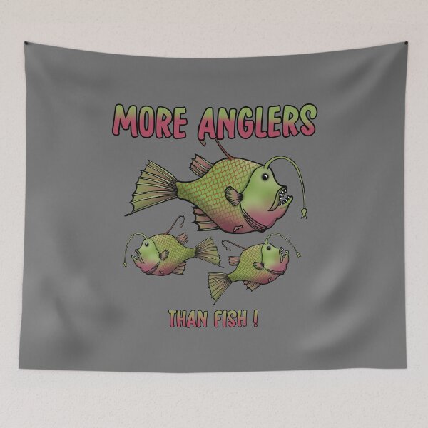 Item preview, More anglers than fish funny fishing design  designed and sold by TipTopTapo.
