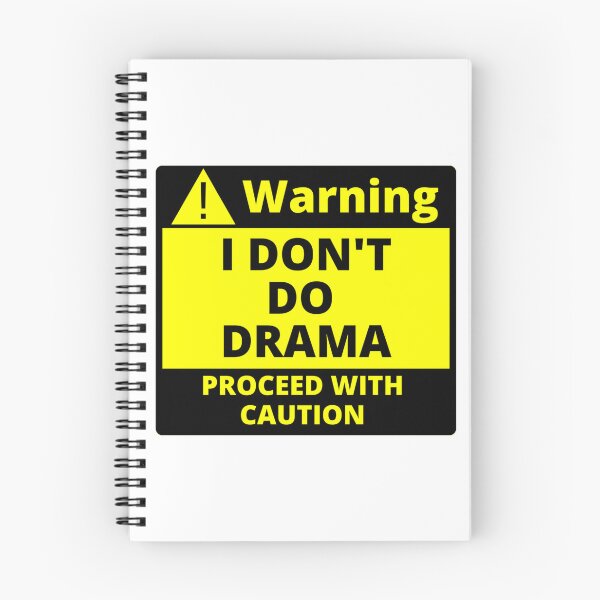 Item preview, Human Warning Label I Don't Do Drama Proceed With Caution Sarcastic designed and sold by Sonatablue.