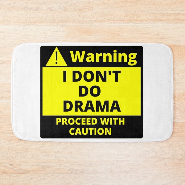 Item preview, Human Warning Label I Don't Do Drama Proceed With Caution Sarcastic designed and sold by Sonatablue.