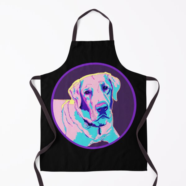 Item preview, 80s Labrador Dog Synthwave Design 03 designed and sold by RoughShirts.