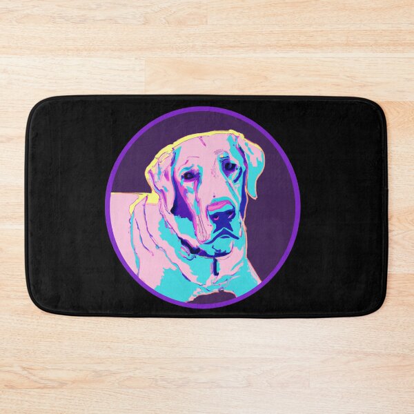 Item preview, 80s Labrador Dog Synthwave Design 03 designed and sold by RoughShirts.
