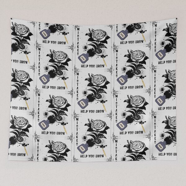 Item preview, Mistakes Help You Grow (Spilled Ink Blossom) designed and sold by SimplyMe-Plus.