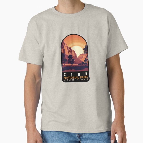 Vista previa del artículo con la obra «Parque Nacional Vintage Zion en Utah Zion», diseñado y vendido por CattlettArt.
