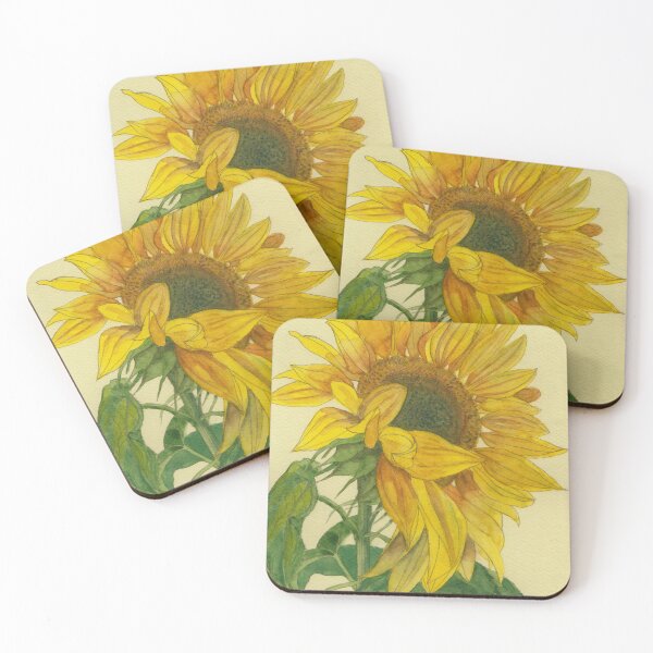 Item preview, Sunflower watercolour painting  designed and sold by esvb.
