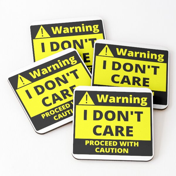 Item preview, Human Warning Label I Don't Care Proceed With Caution Sarcastic designed and sold by Sonatablue.