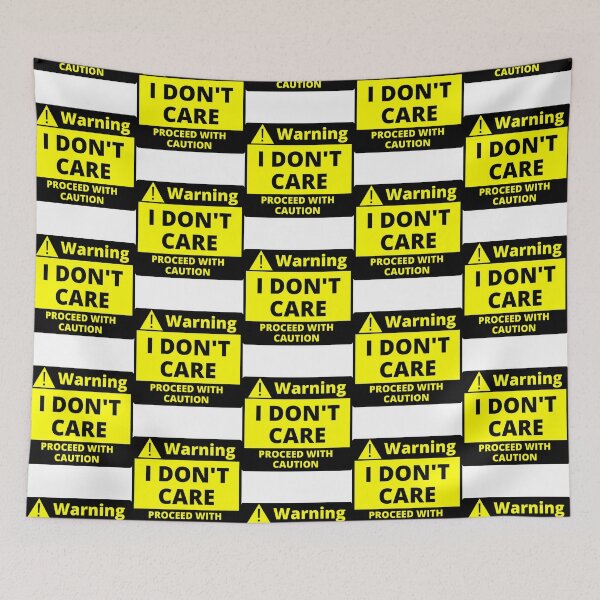 Item preview, Human Warning Label I Don't Care Proceed With Caution Sarcastic designed and sold by Sonatablue.