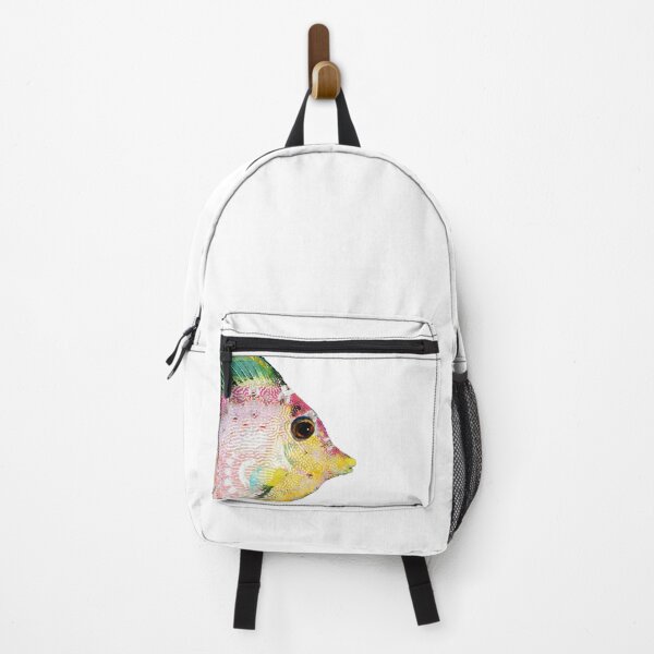 Item preview, Tang Fish Head Tropical Fishy Fish Art designed and sold by Sharon Cummings Art.