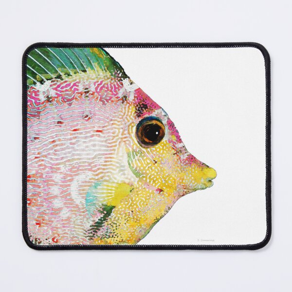 Item preview, Tang Fish Head Tropical Fishy Fish Art designed and sold by Sharon Cummings Art.