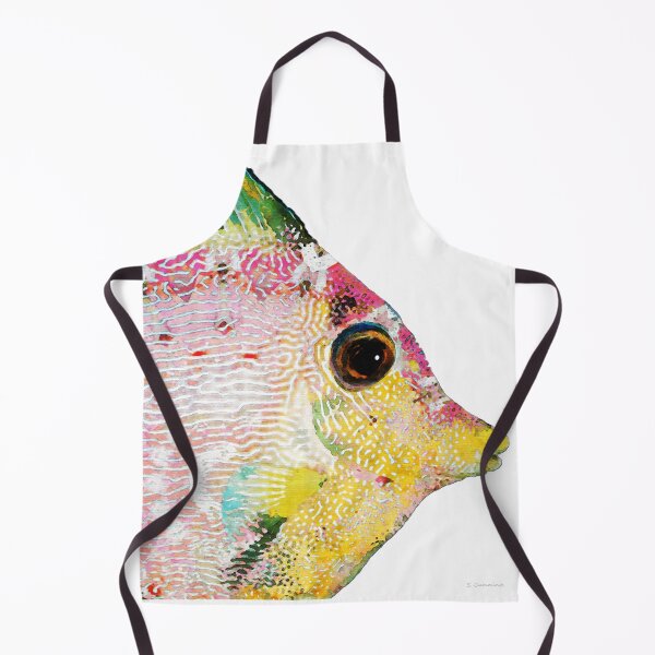 Item preview, Tang Fish Head Tropical Fishy Fish Art designed and sold by Sharon Cummings Art.