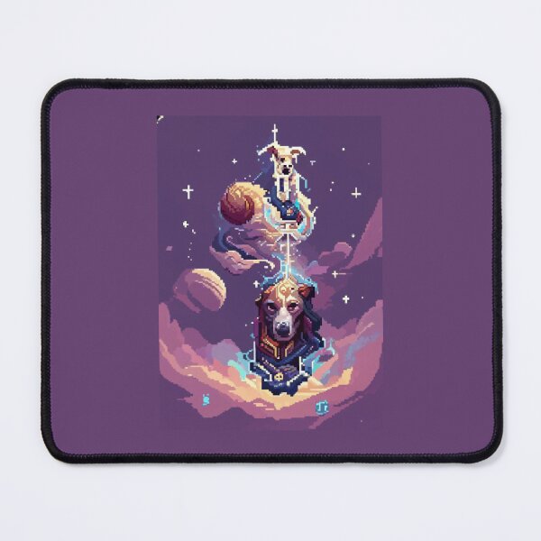Item preview, dog in space #2 animal tarot card designed and sold by AiAnimalCards.