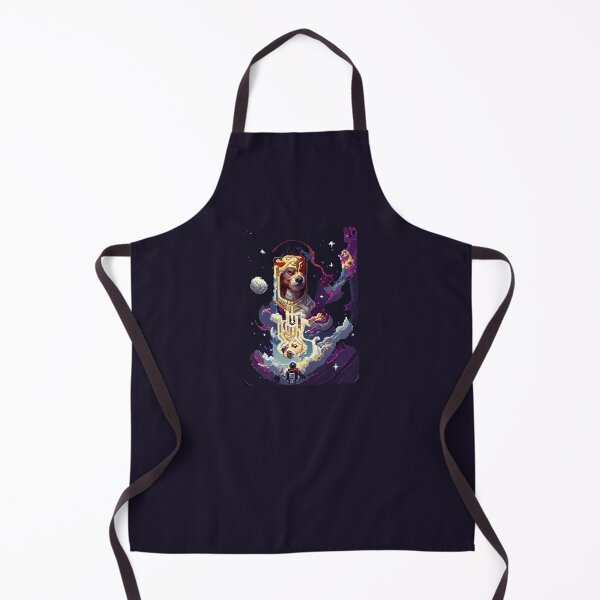 Item preview, dog in space #6 animal tarot card designed and sold by AiAnimalCards.