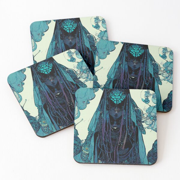 Item preview, Blue Fairy Queen Fantasy Pirate  Tecno Noir Tarot designed and sold by esotericorigins.