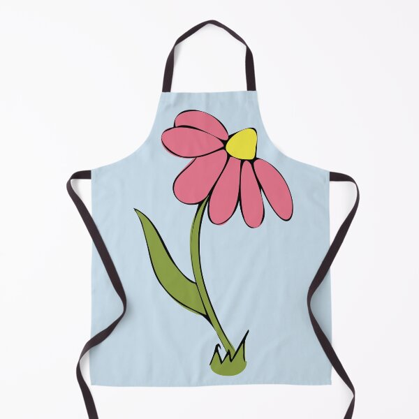 Item preview, Single Cute Pink Daisy Whimsical Cartoon illustration designed and sold by AngelDawnDesign.