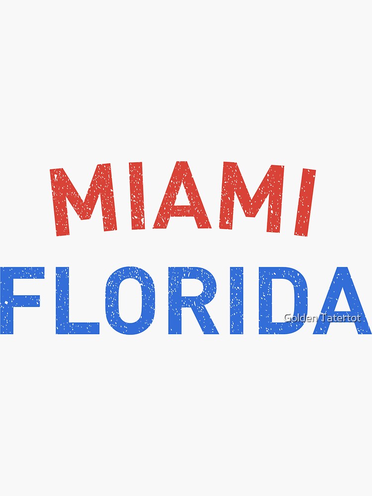 Miami Florida Sticker For Sale By Tcc1997 Redbubble