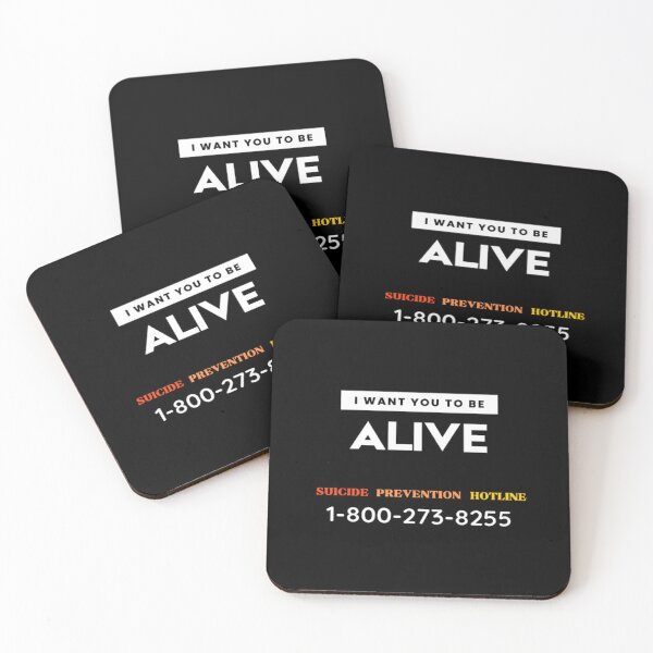 Item preview, Lifeline I Want You To Be Alive | Dark Background designed and sold by embaarc.