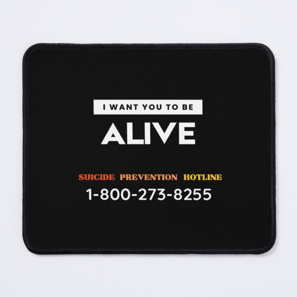 Item preview, Lifeline I Want You To Be Alive | Dark Background designed and sold by embaarc.