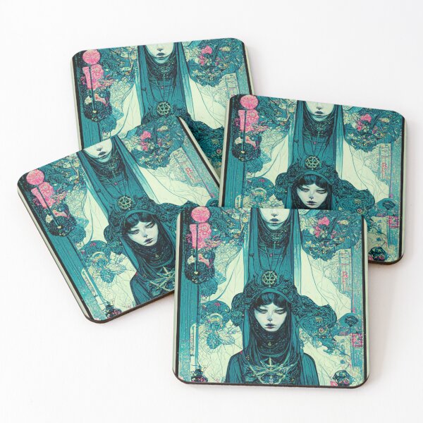Item preview, Chaos Tarot Fantasy Pirate Samurai Tecno Noir Art Nuvou designed and sold by esotericorigins.