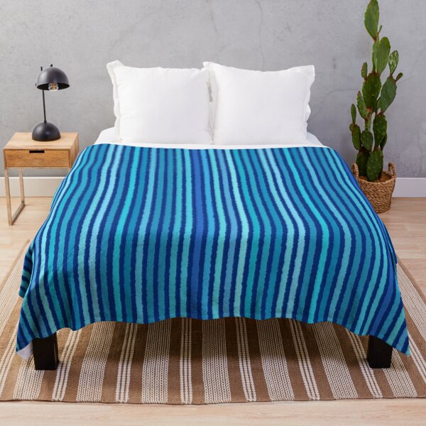 Item preview, Chalk Stripes, Cobalt and Sky Blue designed and sold by Marymarice.
