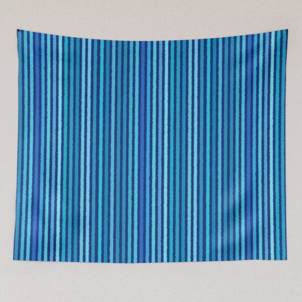 Item preview, Chalk Stripes, Cobalt and Sky Blue designed and sold by Marymarice.